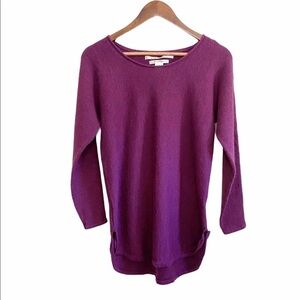 Max Studio 100% Fine Merino Wool Maroon Sweater